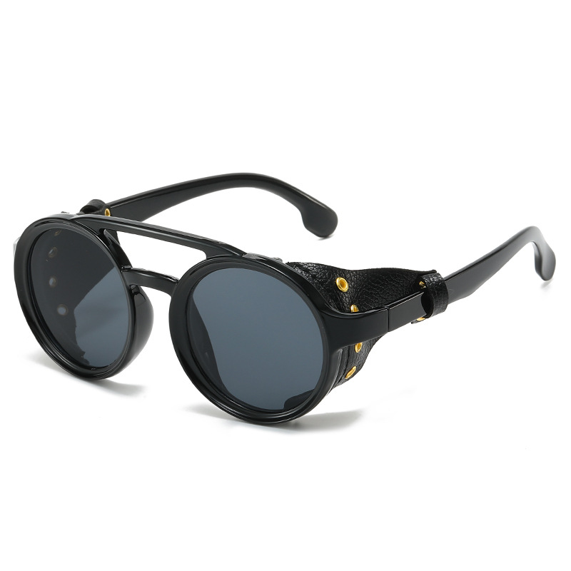Men'S Fashion Round Glasses - نظارات شمسية ريترو مضادة للأشعة فوق