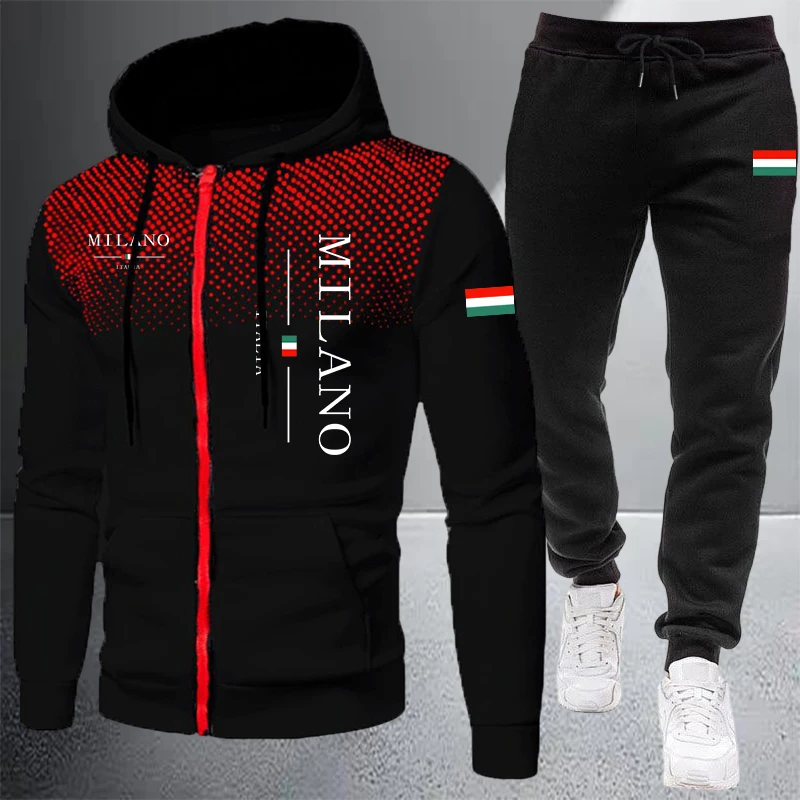 Mens Fashion Zip Up - 2026 ملابس رجالية فاخرة، سويت شيرت
