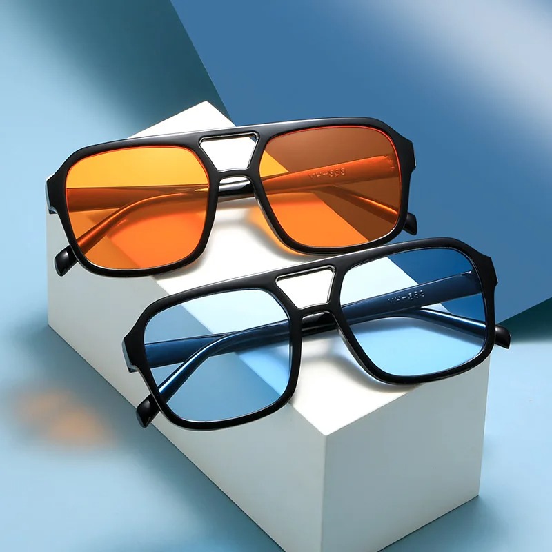 Men'S Fashion Round Glasses - نظارات شمسية جديدة بإطار دائري للنساء