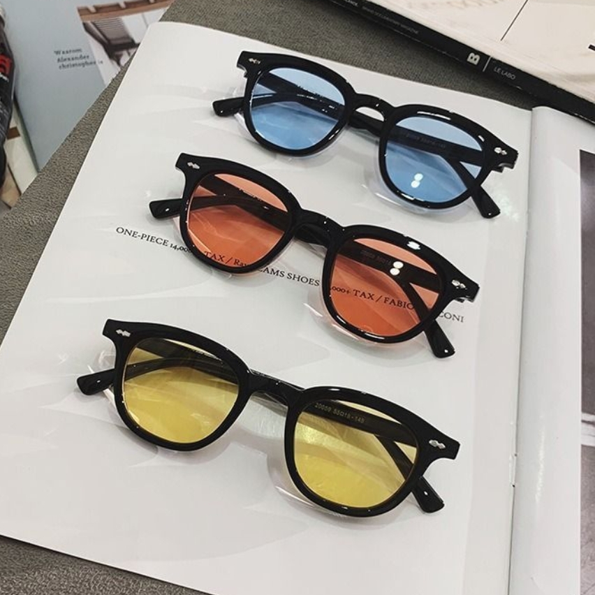 Men'S Fashion Round Glasses - نظارات شمسية صغيرة مستديرة جديدة للرجال