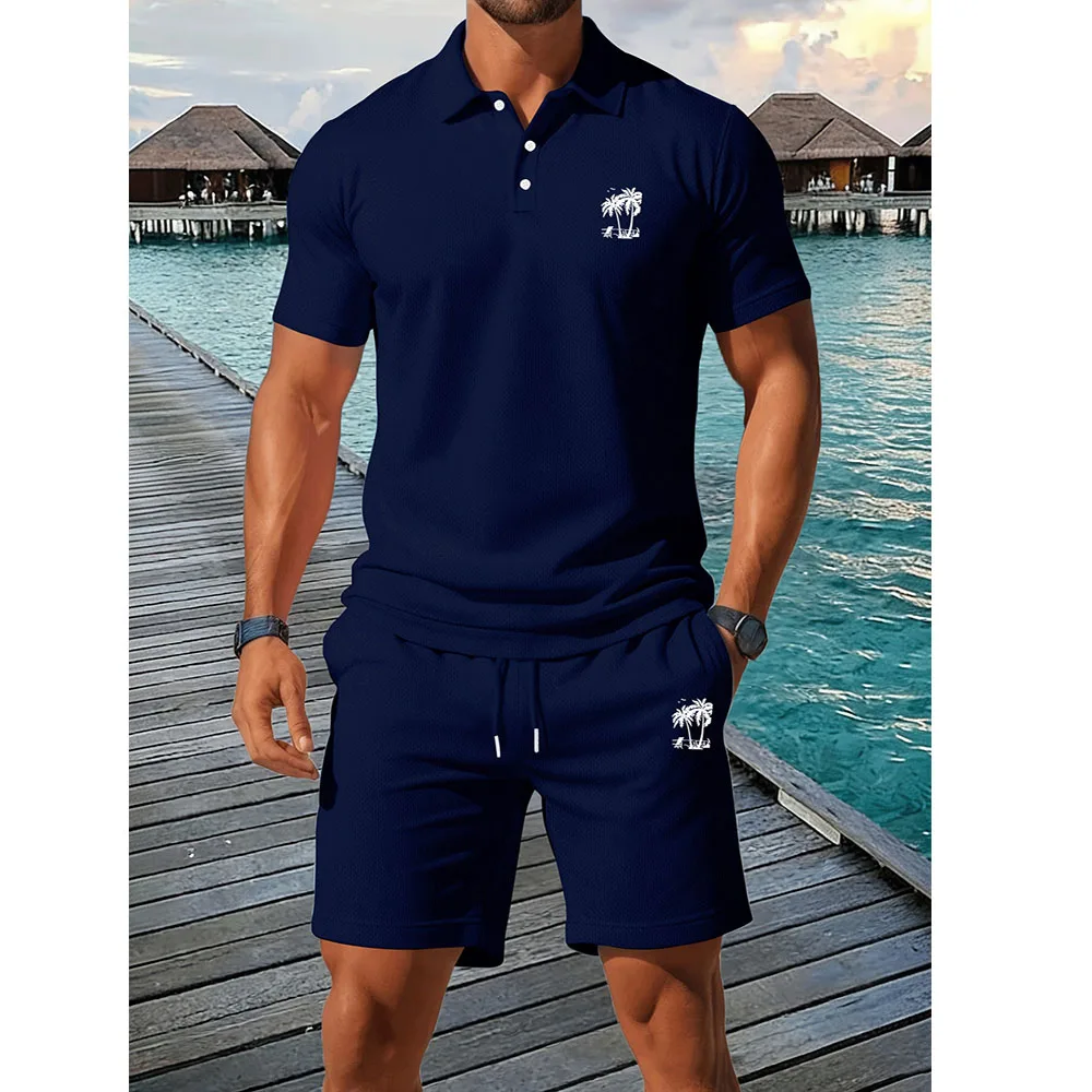 Polo Shirt Slim - طقم قميص بولو رجالي جديد للصيف،