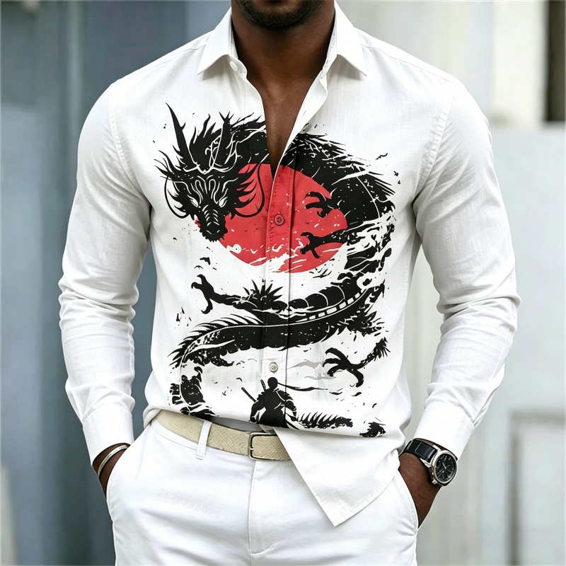 Men'S Fashion Undershirt - قميص رجالي جديد لعام 2026 بنمط