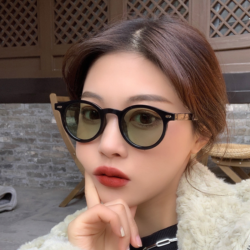 Men'S Fashion Round Glasses - نظارات شمسية دائرية صغيرة جديدة للرجال