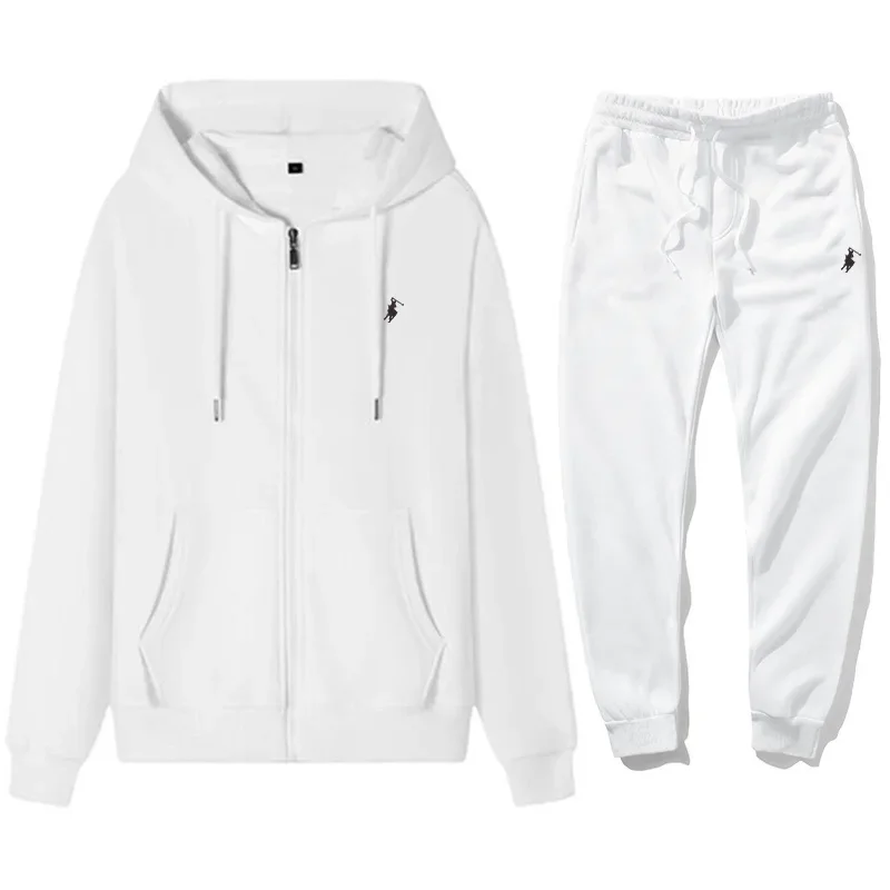 Mens Fashion Zip Up - طقم هودي رياضي كلاسيكي للرجال 2026،