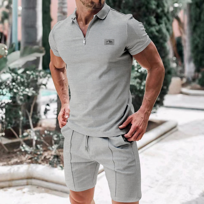 Mens Fashion Zip Up - طقم بدلة رجالي جديد 2026 بتصميم