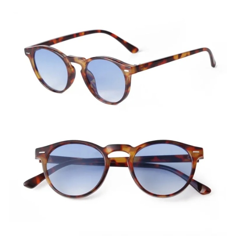 Men'S Fashion Round Glasses - نظارات شمسية دائرية عصرية بتصميم عتيق