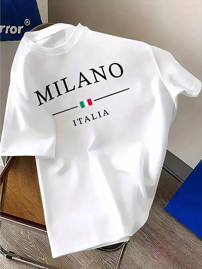 Milan Men'S Fashion - قميص صيفي أنيق للرجال والأطفال، 100%