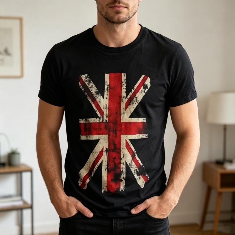 تي شيرت برسومات علم الاتحاد ال - مراجعة Men'S Fashion Uk وسعره
