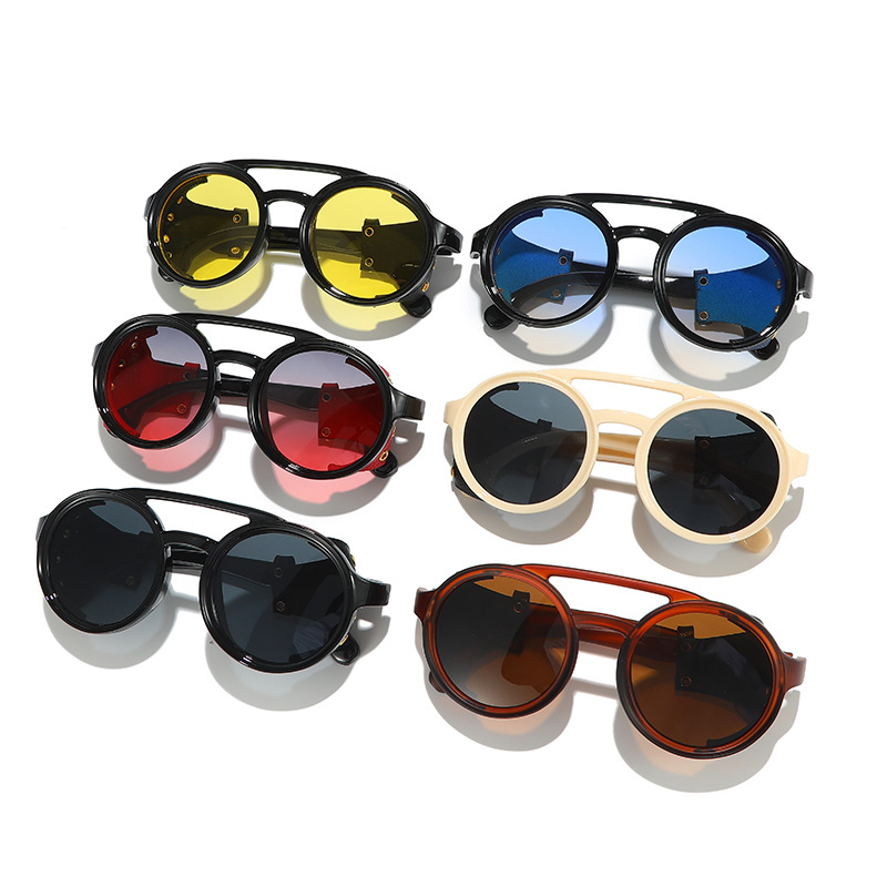 نظارات شمسية ريترو مضادة للأشع - مراجعة Men'S Fashion Round Glasses وسعره