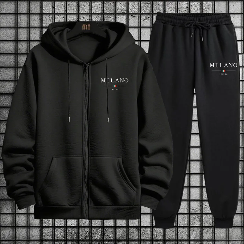 طقم رياضي رجالي لربيع 2026: هو - مراجعة Mens Fashion Zip Up وسعره