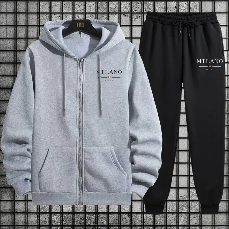 طقم رياضي رجالي لربيع 2026: هو - مراجعة Mens Fashion Zip Up وسعره