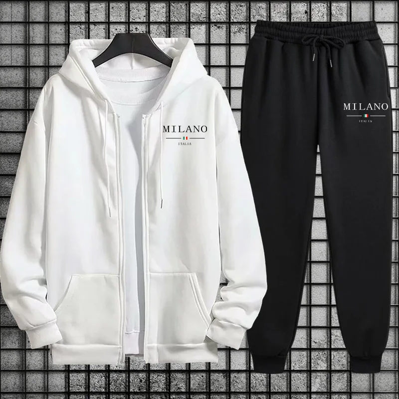 طقم رياضي رجالي لربيع 2026: هو - مراجعة Mens Fashion Zip Up وسعره