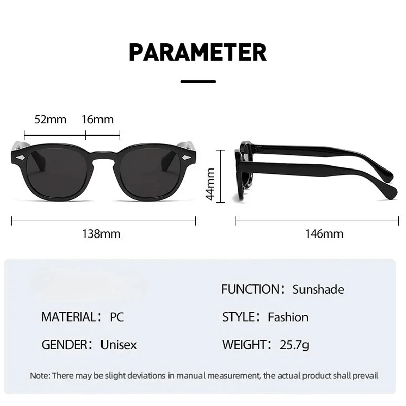 نظارات شمسية دائرية عتيقة الطر - مراجعة Men'S Fashion Round Glasses وسعره