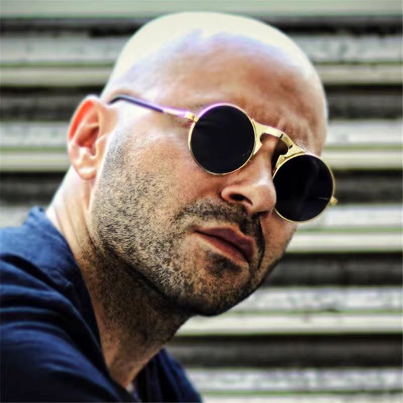 نظارات شمسية دائرية حمراء بتصم - مراجعة Men'S Fashion Round Glasses وسعره