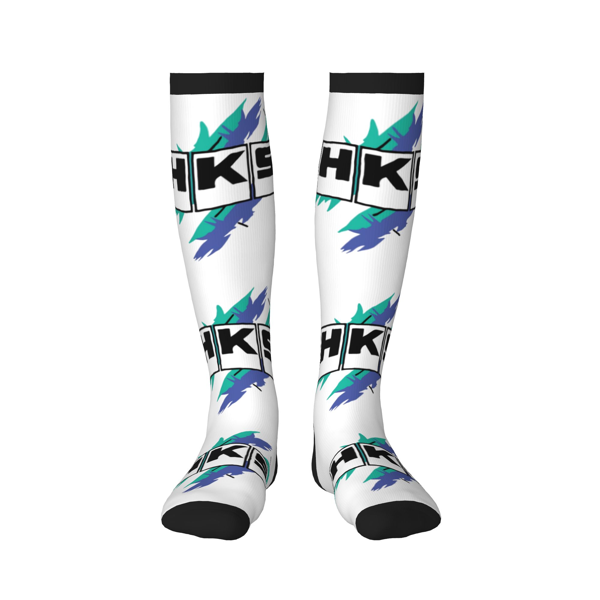 جوارب HKS ذات شعار كلاسيكي مطب - مراجعة Men'S Fashion Logo وسعره