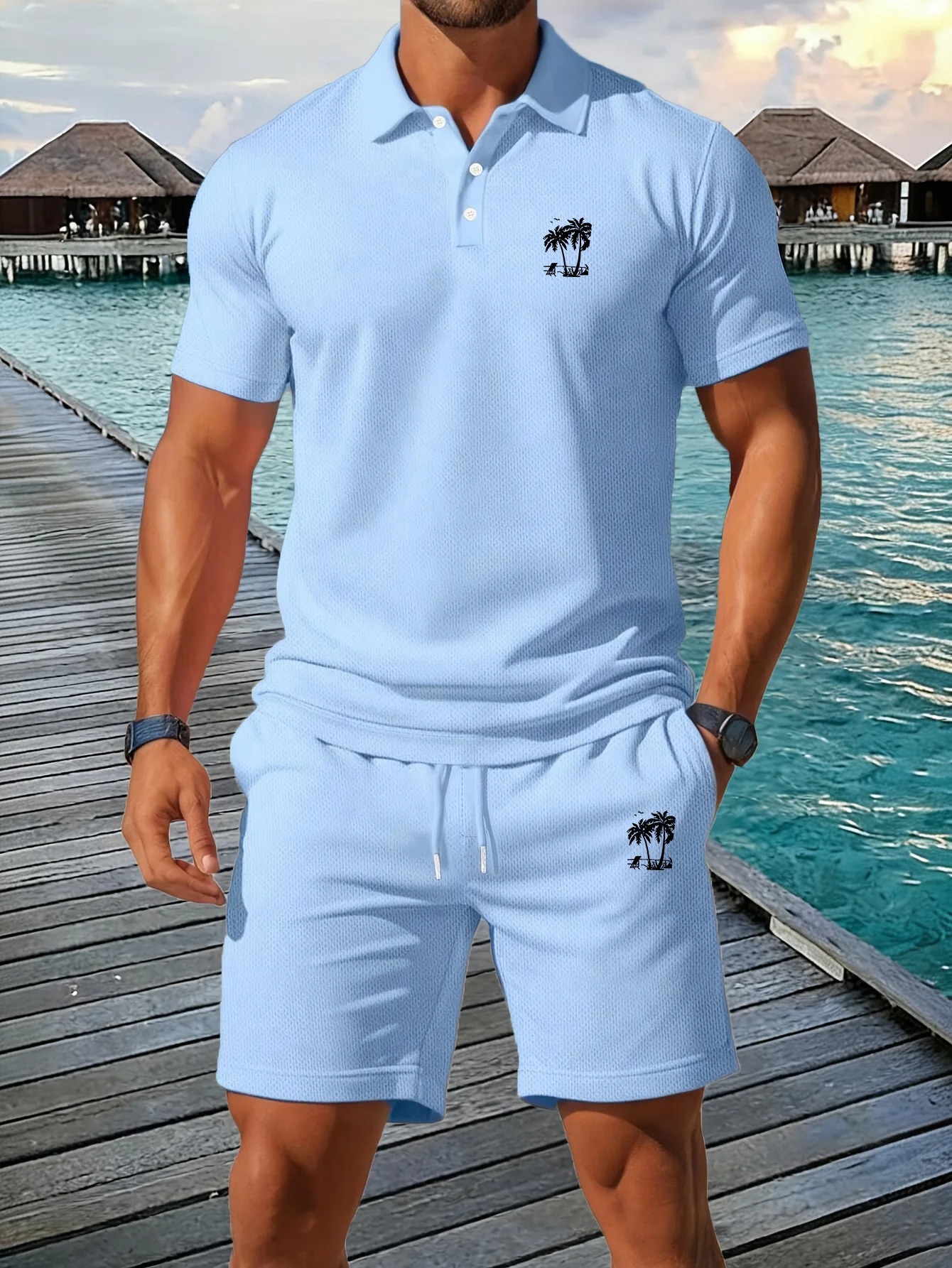 طقم قميص بولو رجالي جديد للصيف - مراجعة Polo Shirt Slim وسعره