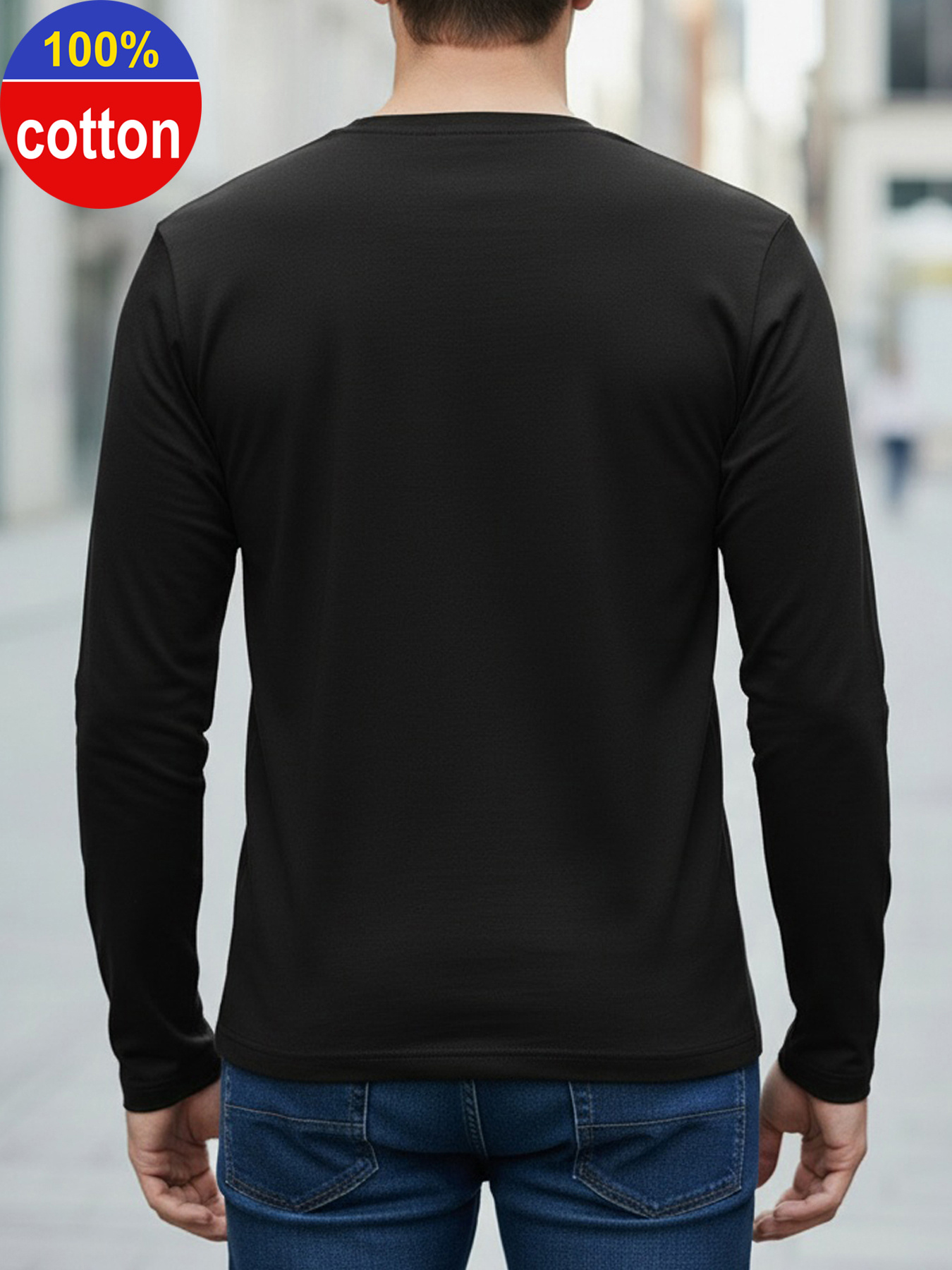 قميص رجالي طويل الأكمام من الق - مراجعة Men'S Fashion Undershirt وسعره