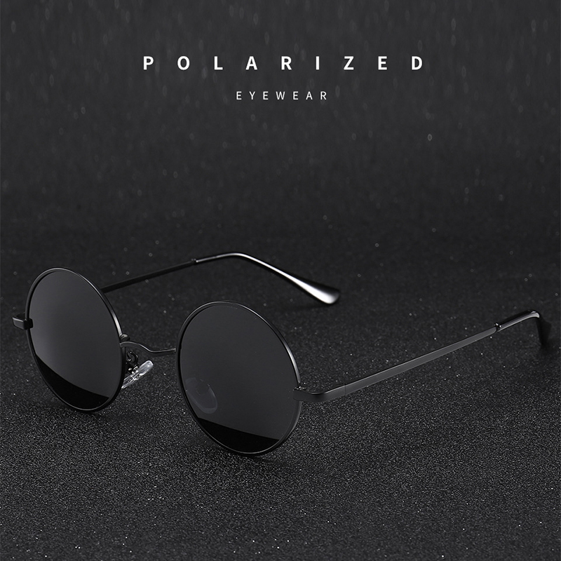 نظارات شمسية دائرية عتيقة الطر - مراجعة Men'S Fashion Round Glasses وسعره