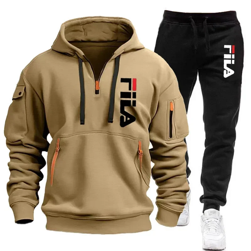 طقم رياضي رجالي جديد لخريف وشت - مراجعة Mens Fashion Zip Up وسعره