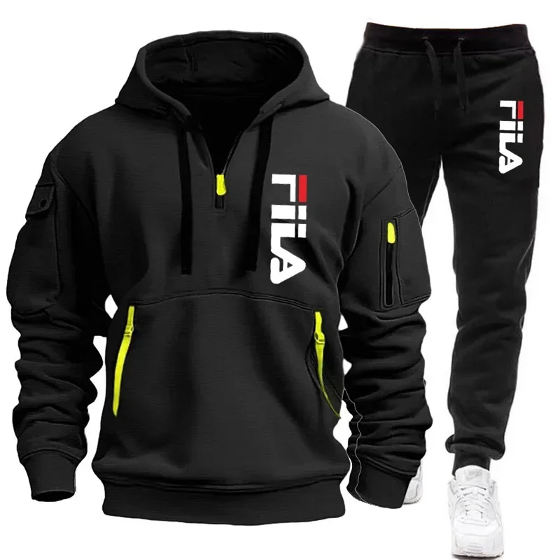 طقم رياضي رجالي جديد لخريف وشت - مراجعة Mens Fashion Zip Up وسعره