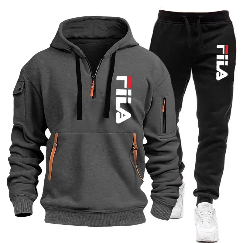 طقم رياضي رجالي جديد لخريف وشت - مراجعة Mens Fashion Zip Up وسعره