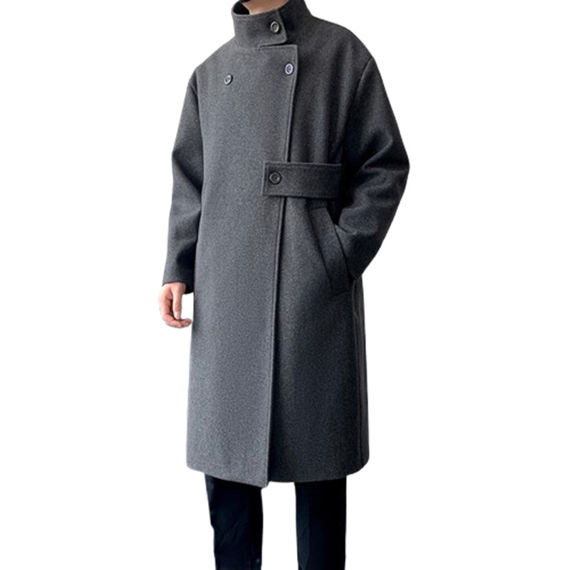البوب الخريف الشتاء موضة المعا - مراجعة Trench Coat Men وسعره
