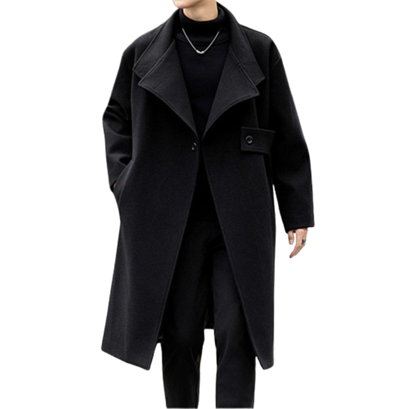 البوب الخريف الشتاء موضة المعا - مراجعة Trench Coat Men وسعره