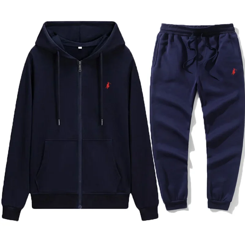 طقم هودي رياضي كلاسيكي للرجال  - مراجعة Mens Fashion Zip Up وسعره