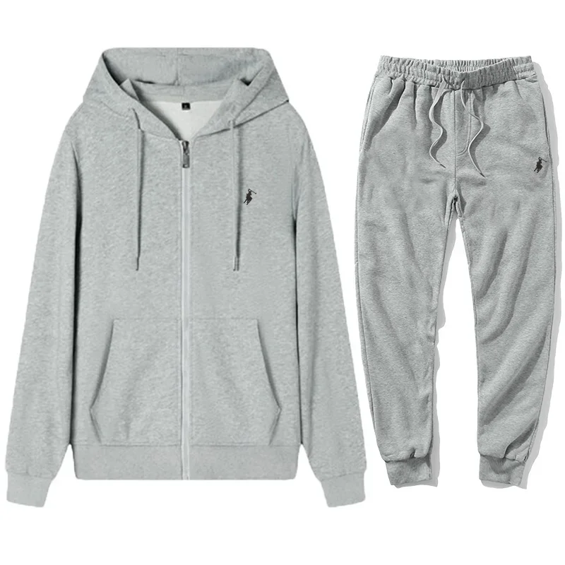 طقم هودي رياضي كلاسيكي للرجال  - مراجعة Mens Fashion Zip Up وسعره
