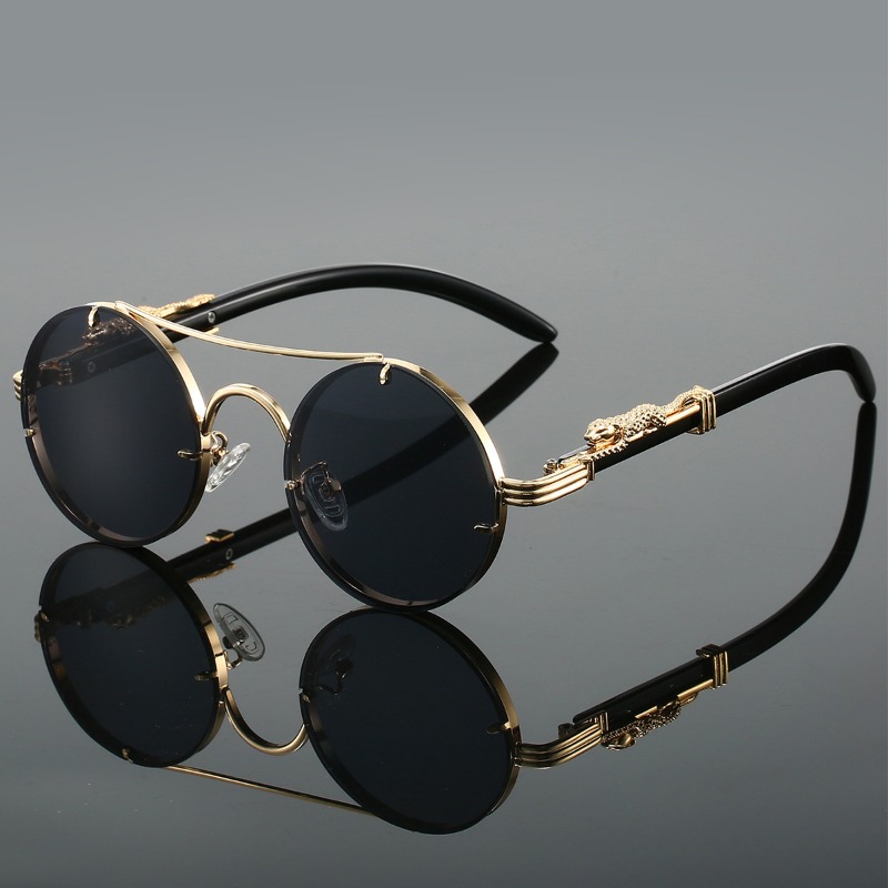 نظارات شمسية دائرية شعبية للرج - مراجعة Men'S Fashion Round Glasses وسعره
