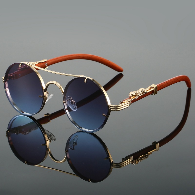 نظارات شمسية دائرية شعبية للرج - مراجعة Men'S Fashion Round Glasses وسعره