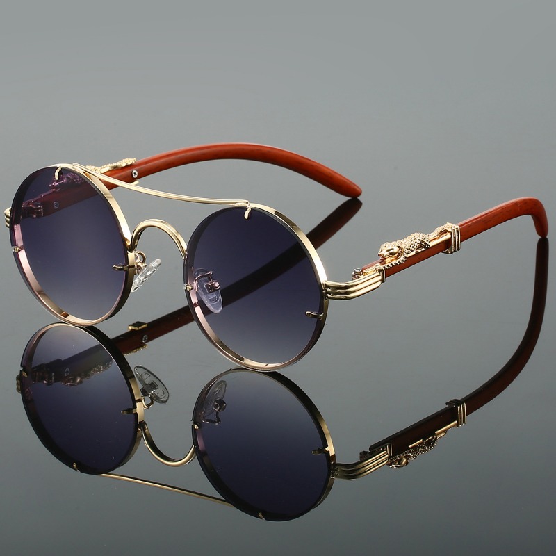 نظارات شمسية دائرية شعبية للرج - مراجعة Men'S Fashion Round Glasses وسعره
