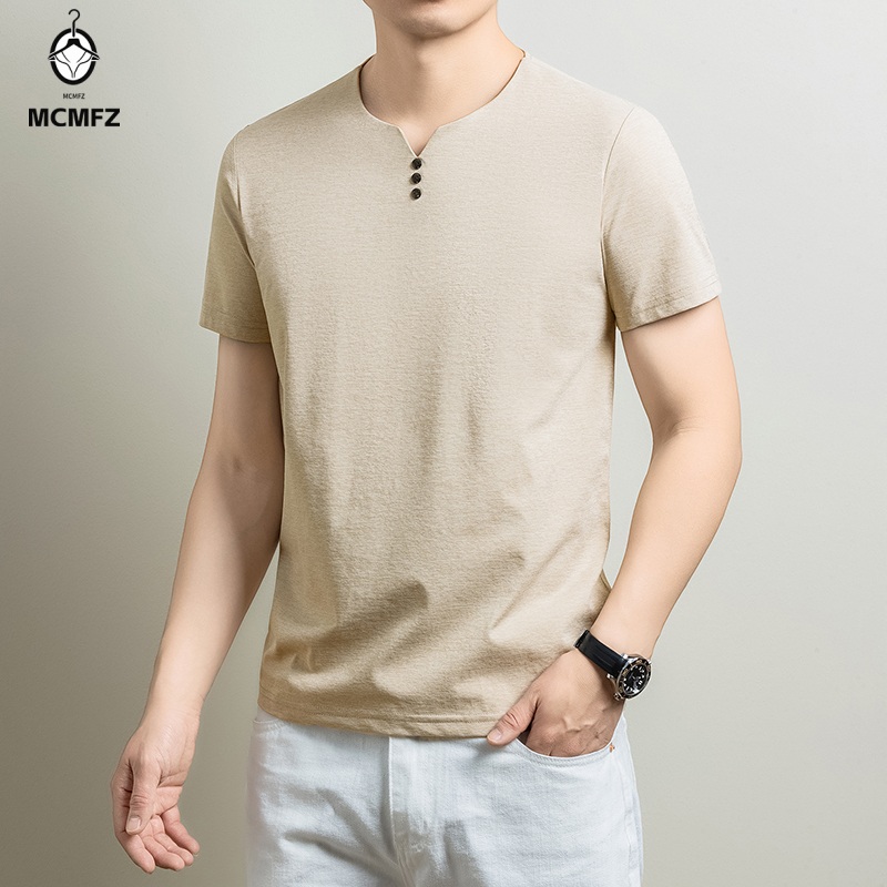 قميص هينلي رجالي أساسي مريح من - مراجعة Men'S Fashion Undershirt وسعره