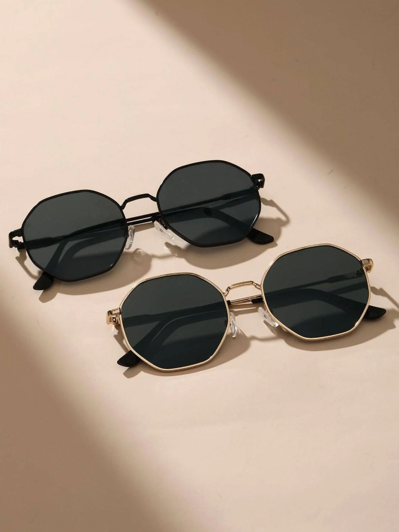 1/3 قطعة نظارات شمسية بإطار مع - مراجعة Men'S Fashion Round Glasses وسعره