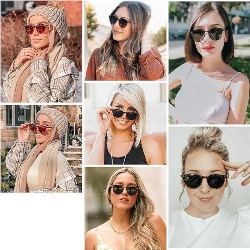 نظارات شمسية دائرية عصرية بتصم - مراجعة Men'S Fashion Round Glasses وسعره