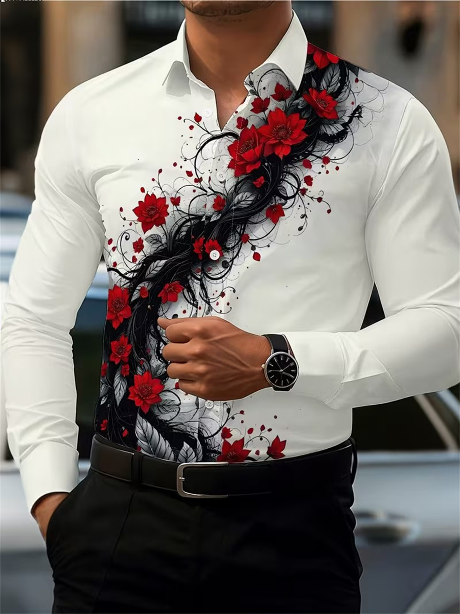 قميص رجالي بأكمام طويلة مزين ب - مراجعة Men'S Fashion Undershirt وسعره