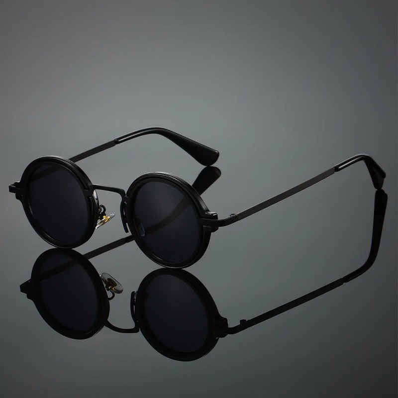 نظارات شمسية جديدة بإطار معدني - مراجعة Men'S Fashion Round Glasses وسعره
