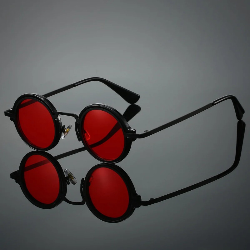 نظارات شمسية جديدة بإطار معدني - مراجعة Men'S Fashion Round Glasses وسعره