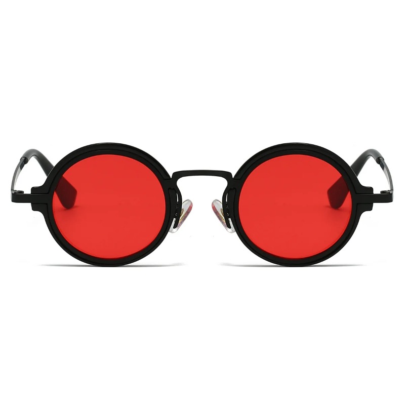 نظارات شمسية جديدة بإطار معدني - مراجعة Men'S Fashion Round Glasses وسعره