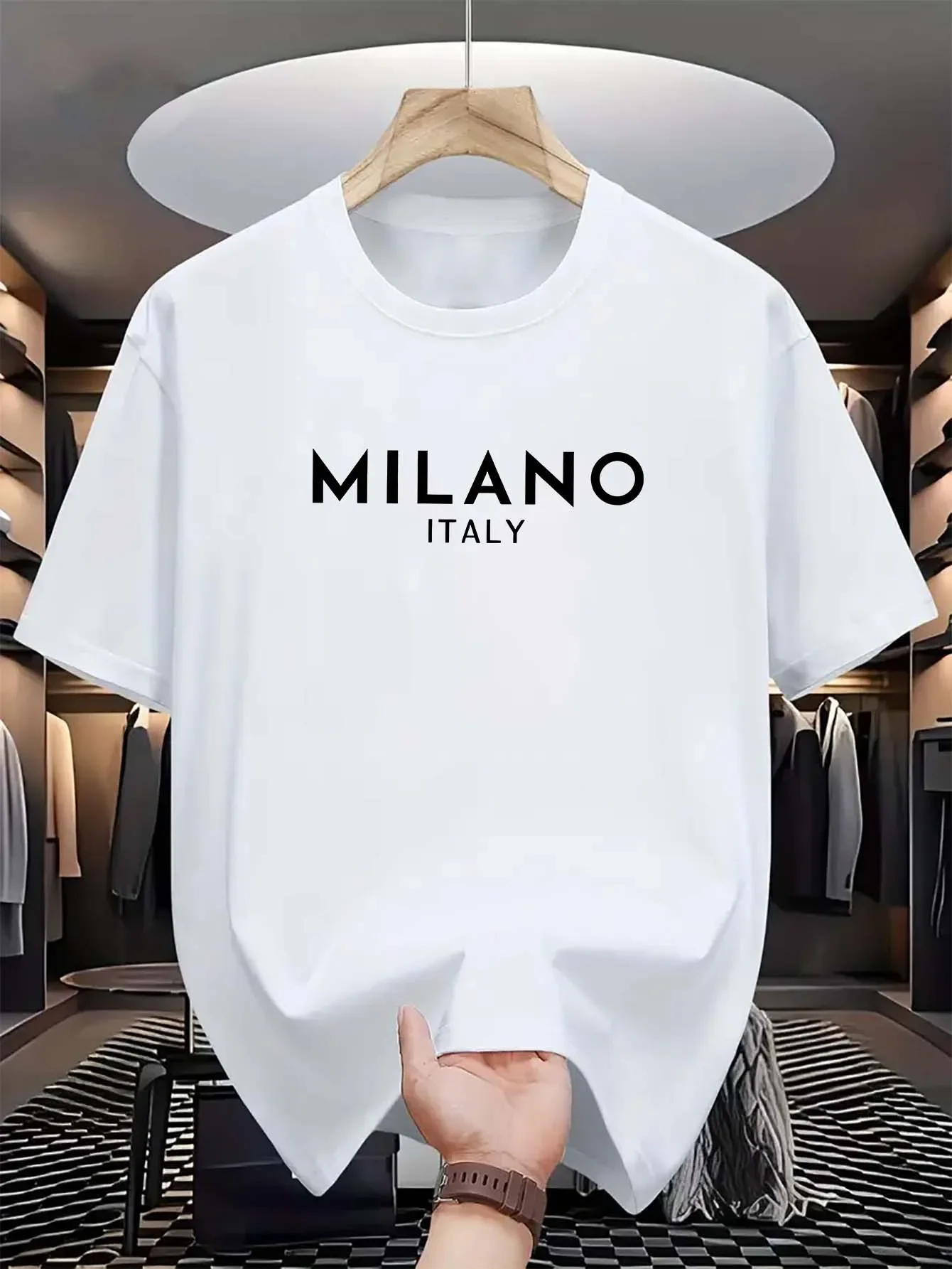 قميص ميلان الإيطالي ذو الرقبة  - مراجعة Milan Men'S Fashion وسعره