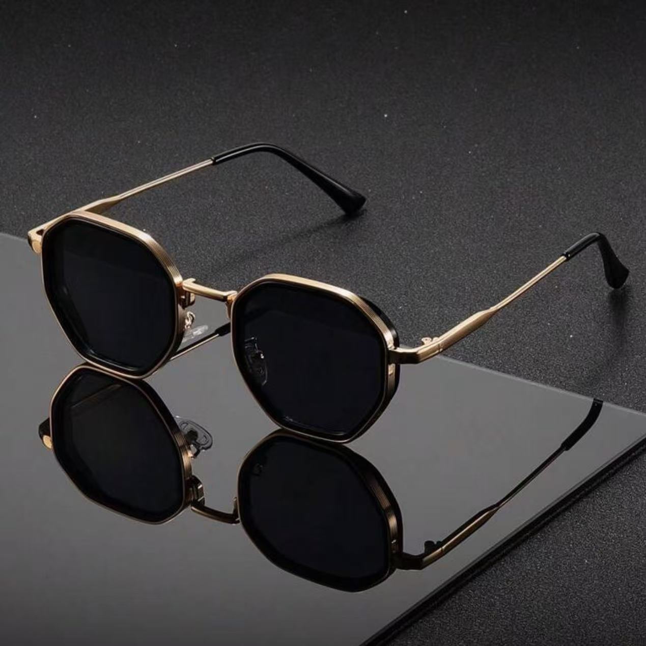 زوج واحد من النظارات الشمسية ا - مراجعة Men'S Fashion Round Glasses وسعره