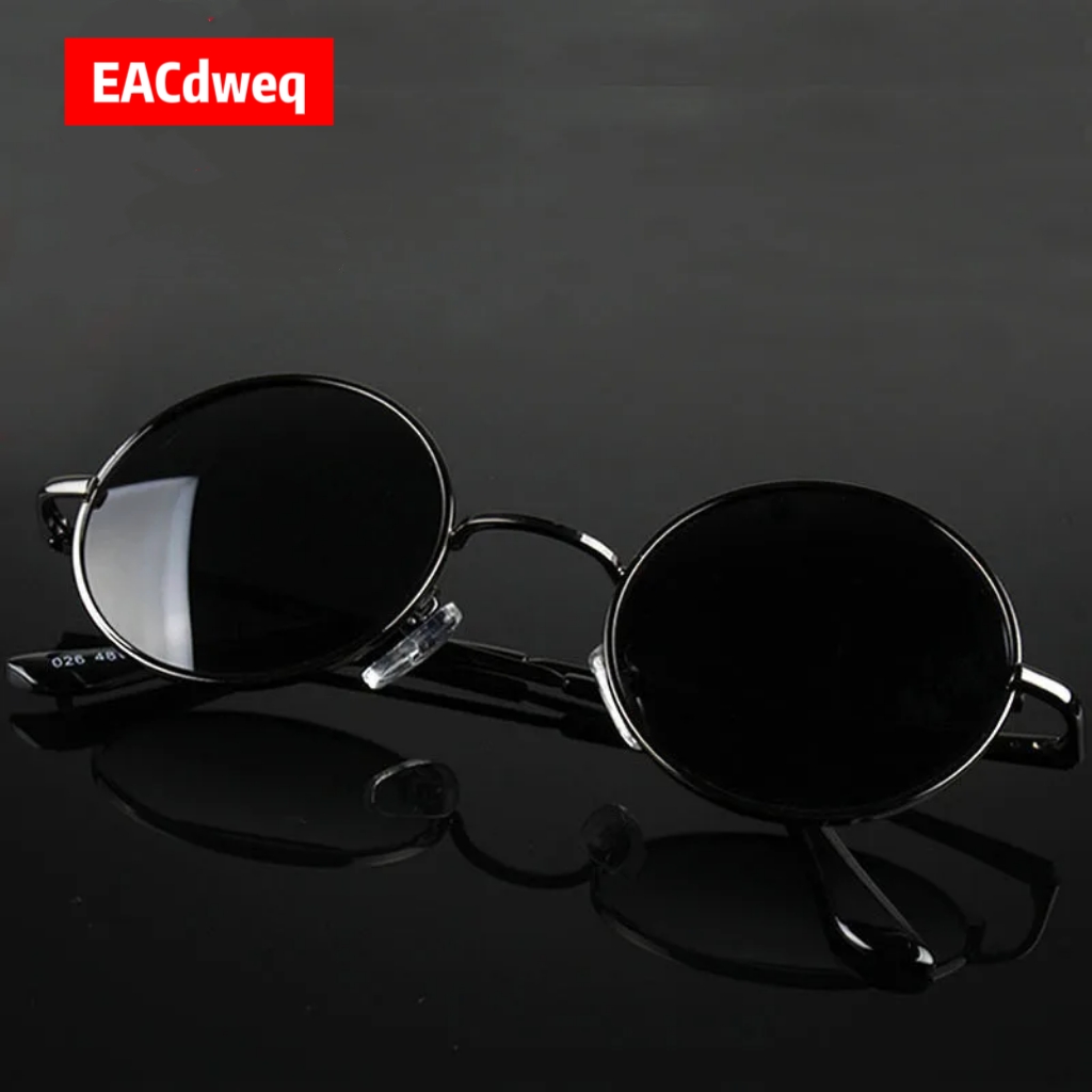 نظارات شمسية دائرية عتيقة الطر - مراجعة Men'S Fashion Round Glasses وسعره