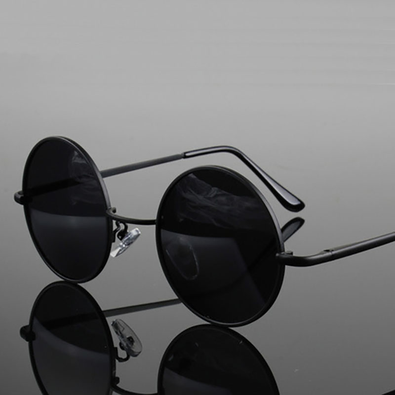 نظارات شمسية دائرية عتيقة الطر - مراجعة Men'S Fashion Round Glasses وسعره